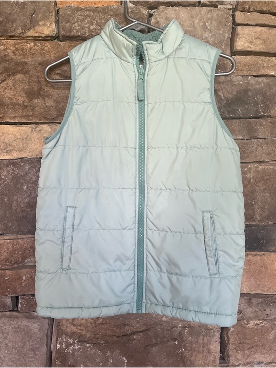 Cat & Jack Other - Cat & Jack Kids XL Sage Green Sherpa Lined Puffer Vest